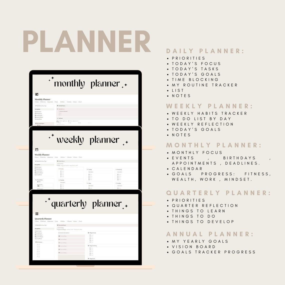 Notion Ultimate Life Planner | Updated (New Dashboard And Some New Feature)
